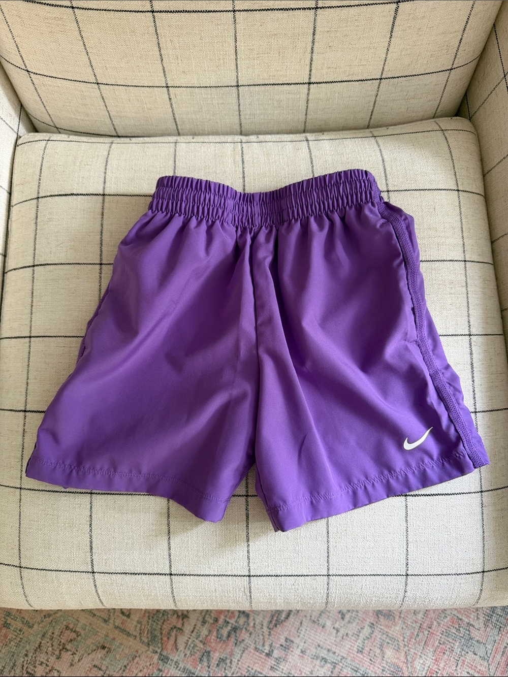 Nike Boys Dri Fit Shorts Unlined Purple X-Small